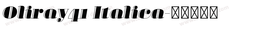 Oliray41 Italica字体转换